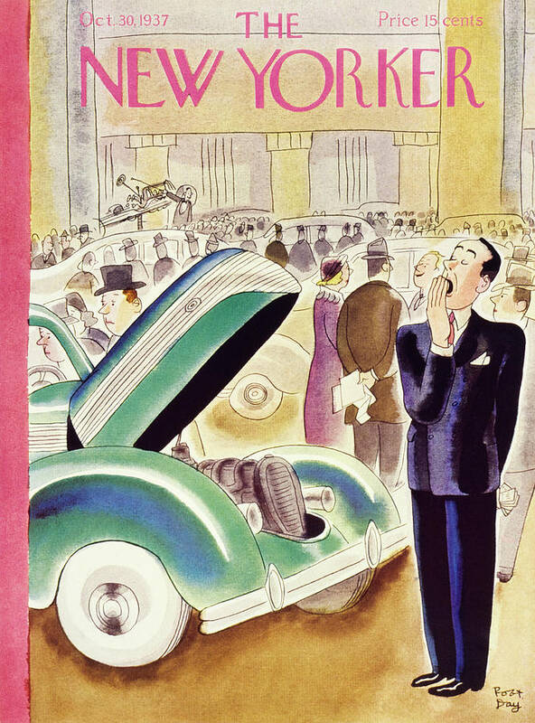 Auto Poster featuring the painting New Yorker October 30 1937 by Robert Day