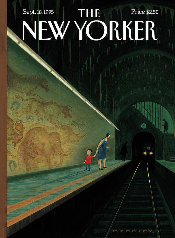 At The End Of The Tunnel Poster featuring the painting New Yorker September 18th, 1995 by Eric Drooker