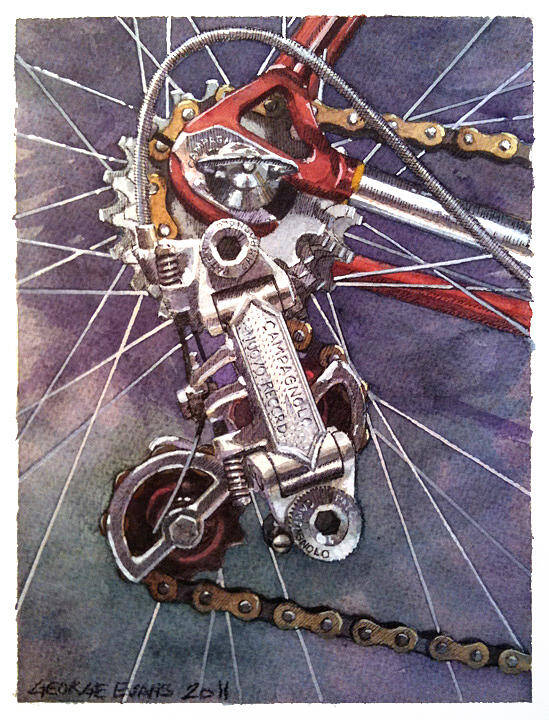 Campagnolo Poster featuring the painting Nuovo by George Evans