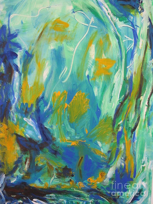  Spring Time Poster featuring the painting Spring Time by Fereshteh Stoecklein