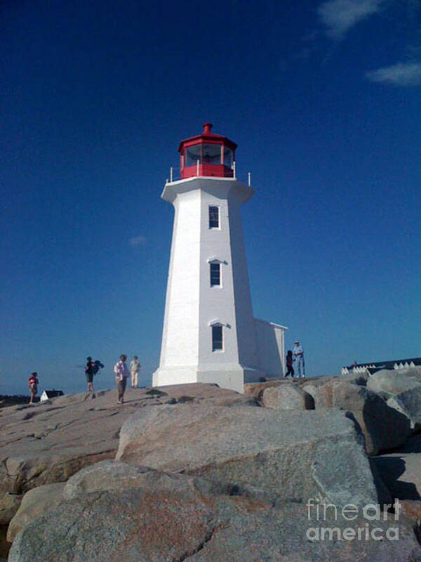 Lighthouse Poster featuring the photograph Peggy's Cove Lighthouse by Brenda Brown