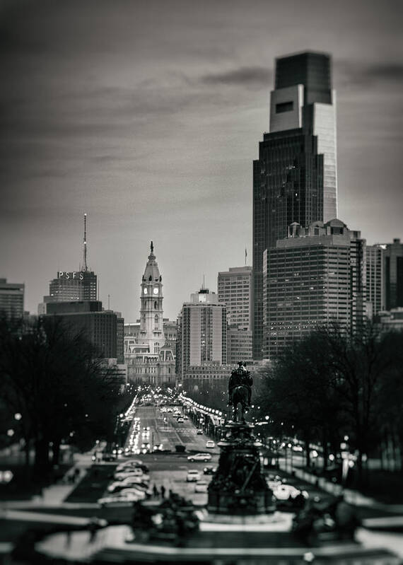 Philadelphia Poster featuring the photograph Philadelphia Parkway by Scott Wyatt