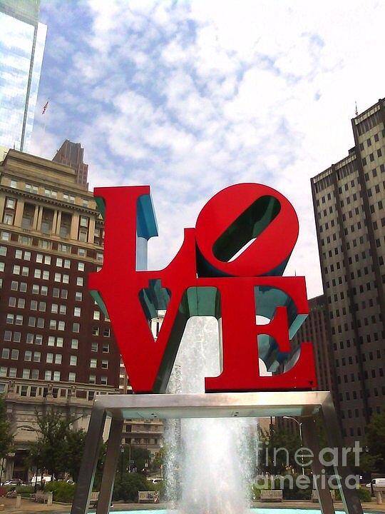 Philly Love Poster featuring the photograph Philly Love by Valerie Shaffer