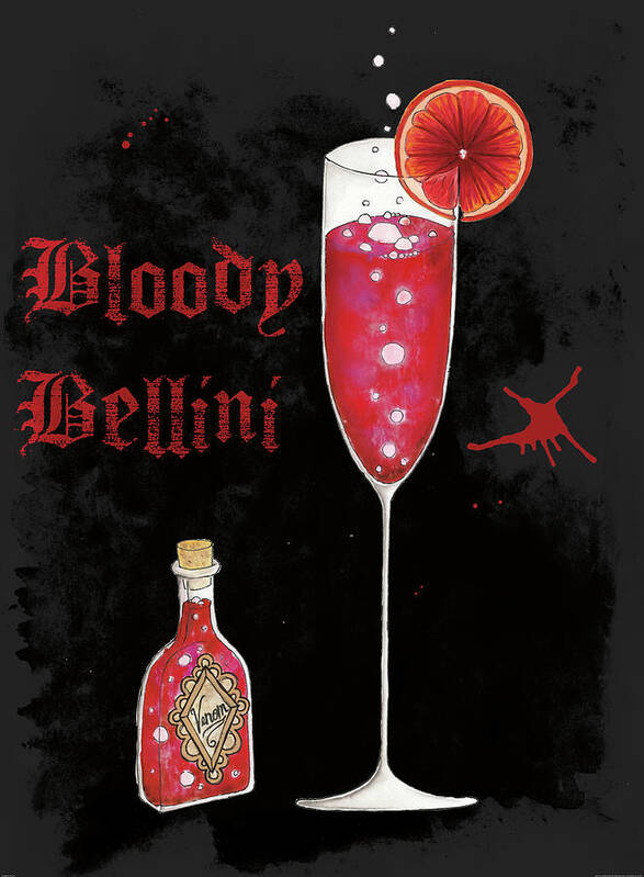 Bellini Poster featuring the painting Pick Your Poison IIi by Elyse Deneige