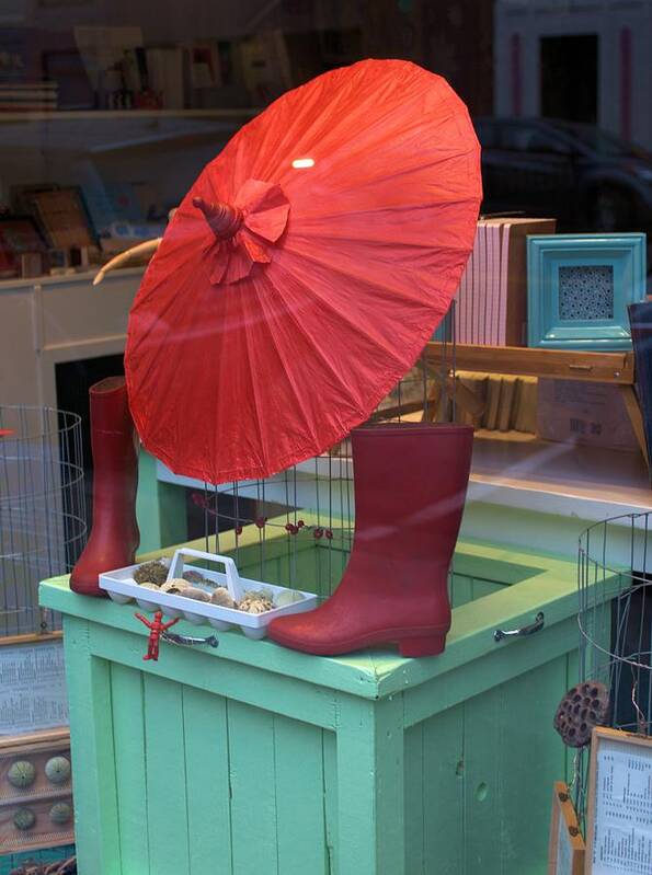 Red Umbrella Poster featuring the photograph Red Umbrella by Douglas Pike