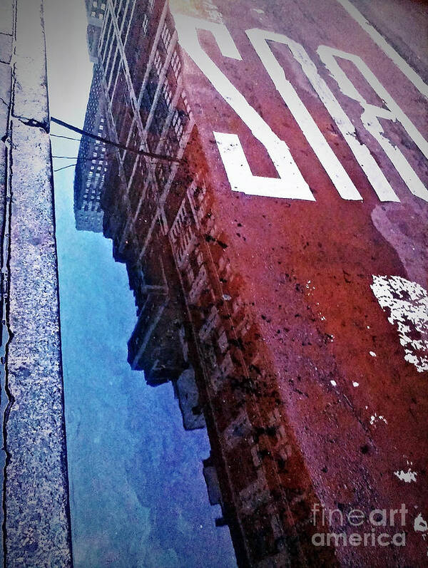 New York City Poster featuring the photograph Reflecting on City Life by James Aiken