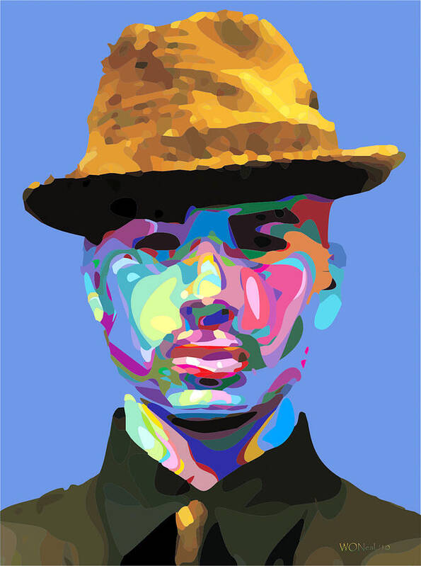 Portraits Poster featuring the digital art Renaldo by Walter Neal