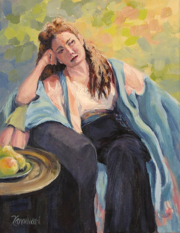 Figure Poster featuring the painting Repose by Karen Ilari