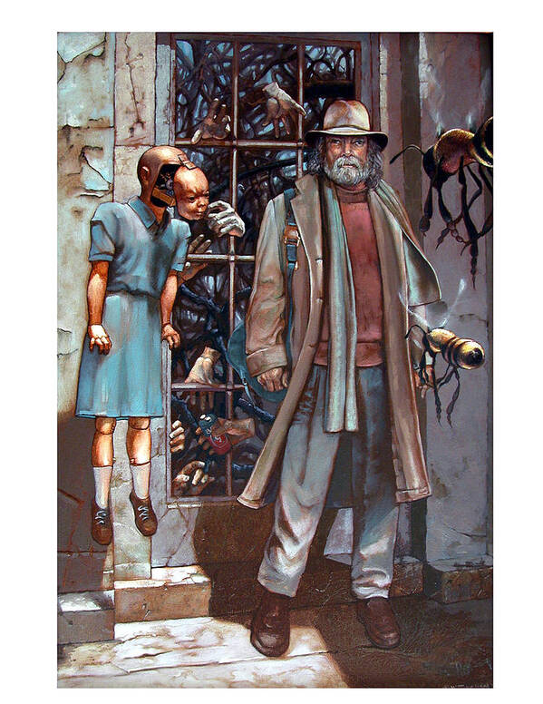 Threshold Poster featuring the painting Resistance at the Threshold by William Stoneham