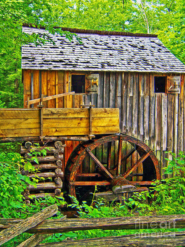 Rustic Mill Poster featuring the photograph Rustic Mill by Southern Photo