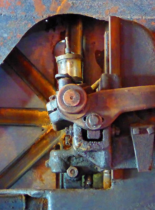 Carpenter Poster featuring the photograph Rusty Machinery 2 by Laurie Tsemak