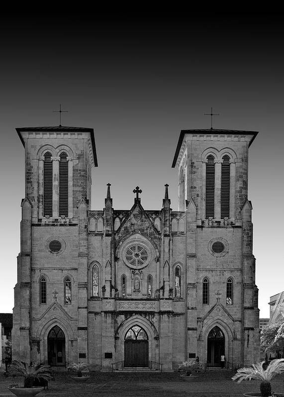 San Fernando De Bexar Cathedral Poster featuring the photograph San Antonio - San Fernando Cathedral by Alexandra Till