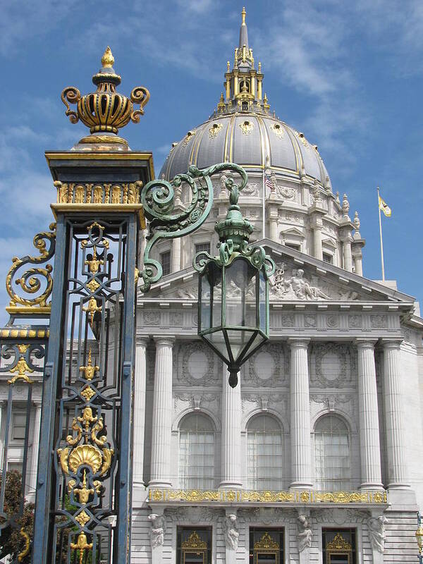 City Hall Poster featuring the photograph San Francisco City Hall by Alfred Ng