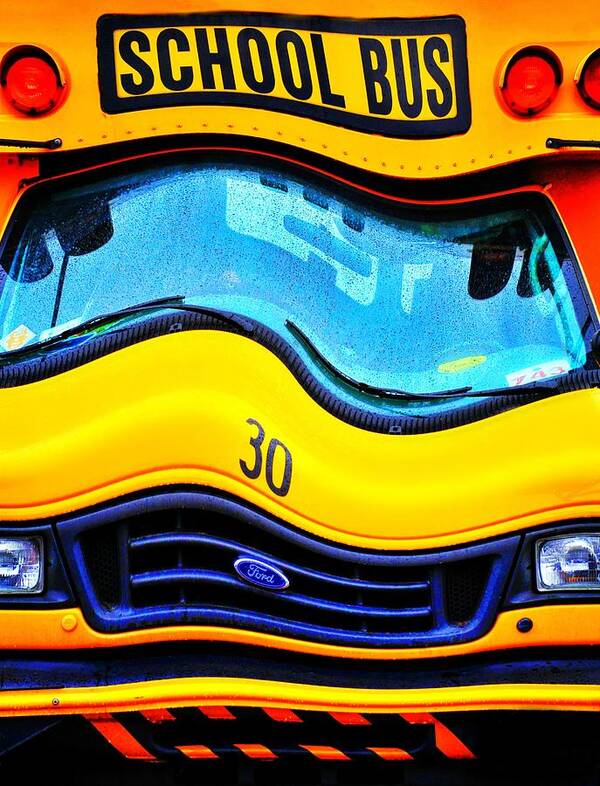 School Bus Poster featuring the photograph School's Out For Summer by Diana Angstadt