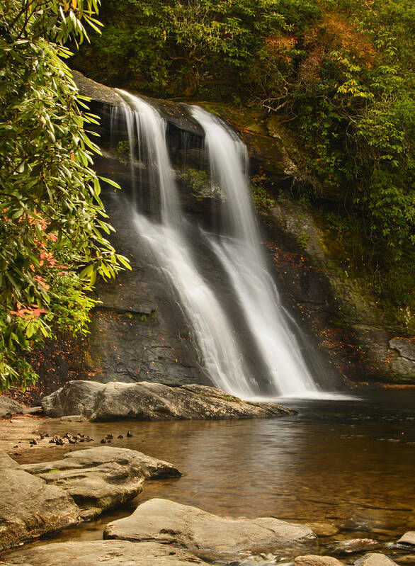 Parks Poster featuring the photograph Silver Run Falls by Penny Lisowski