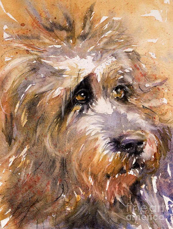 Dog Poster featuring the painting Sir Darby by Judith Levins
