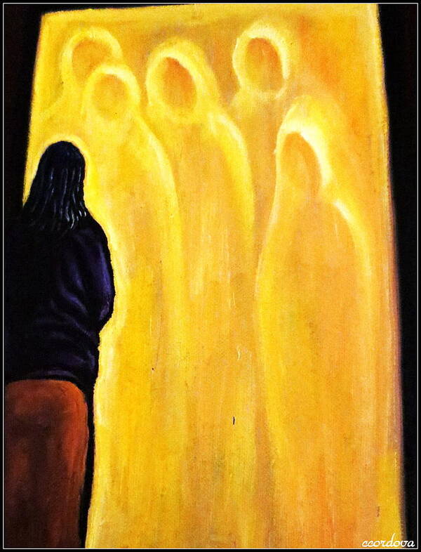 Spiritual Poster featuring the painting Spiritual Journey by Carmen Cordova
