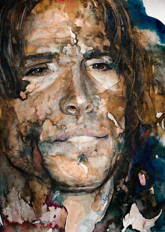 Steven Tyler Poster featuring the painting Get Your Wings by Laur Iduc