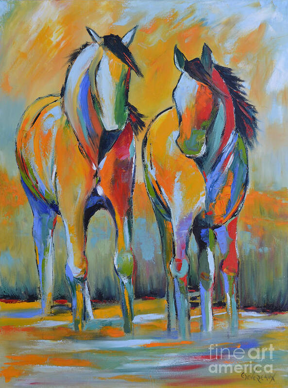 Horse Poster featuring the painting Summer Fun by Cher Devereaux