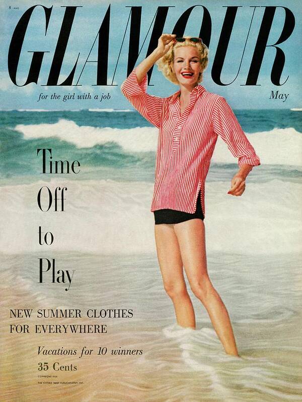 Fashion Poster featuring the photograph Sunny Harnett On The Cover Of Glamour by Leombruno-Bodi