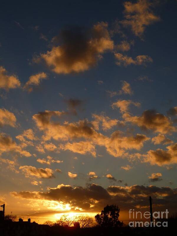 Sunset Poster featuring the photograph Sunset Clouds by Vicki Spindler