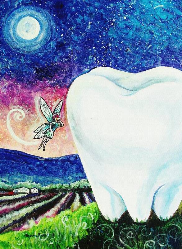 Fairy Poster featuring the painting That's No Baby Tooth by Shana Rowe Jackson