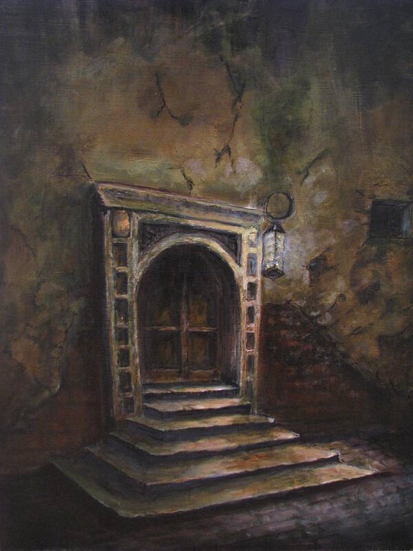 Doorway Poster featuring the painting The Doorway by Patricia Kanzler