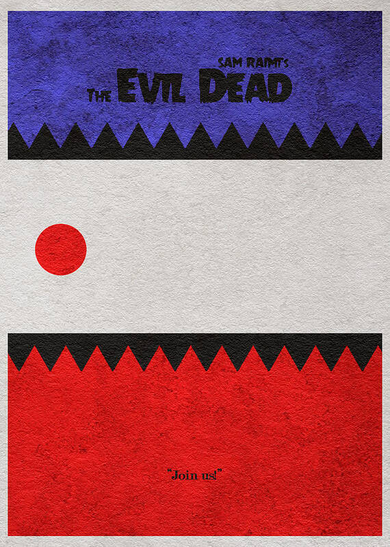 The Evil Dead Poster featuring the digital art The Evil Dead by Inspirowl Design