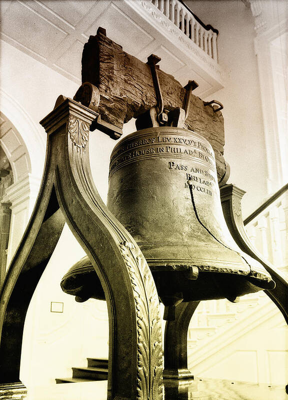 The Liberty Bell Poster featuring the photograph The Liberty Bell by Bill Cannon