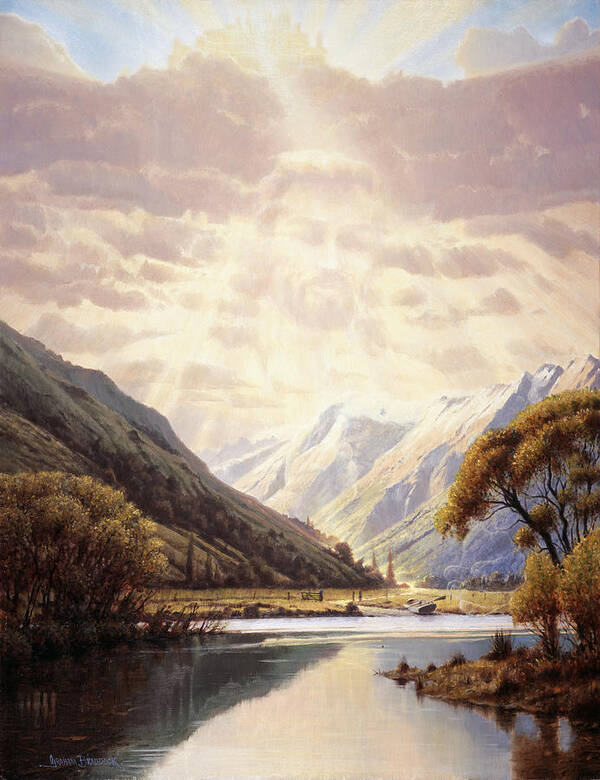 Biblical Poster featuring the painting The Path of Life by Graham Braddock