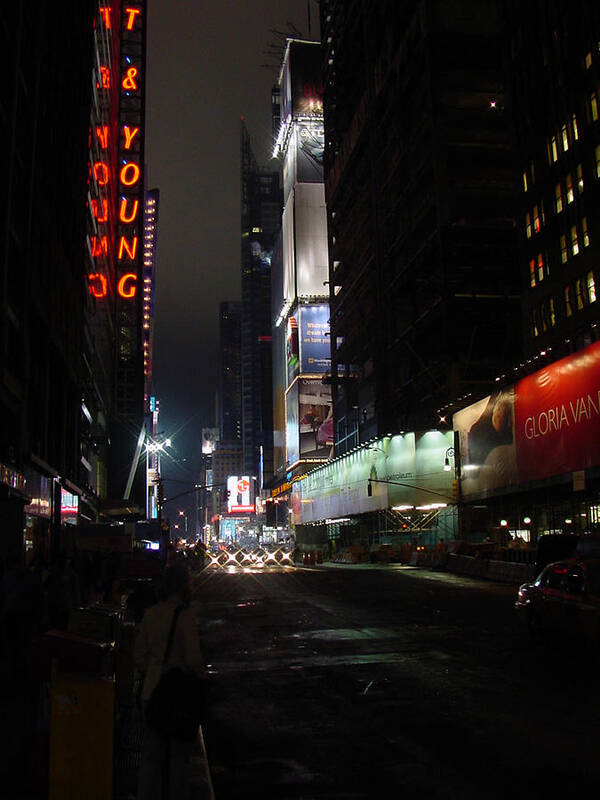 Fine Art Photograph Poster featuring the photograph Times Square from 7th Ave by Mieczyslaw Rudek