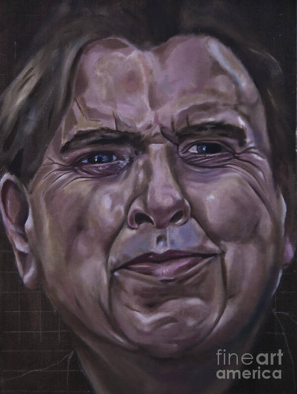 Timothy Spall Poster featuring the painting Timothy Spall by James Lavott