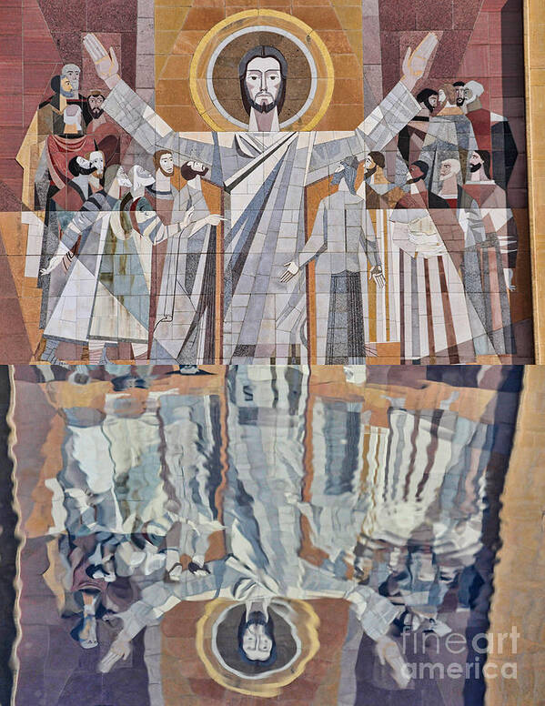 Jesus Poster featuring the photograph Touchdown Jesus by David Arment