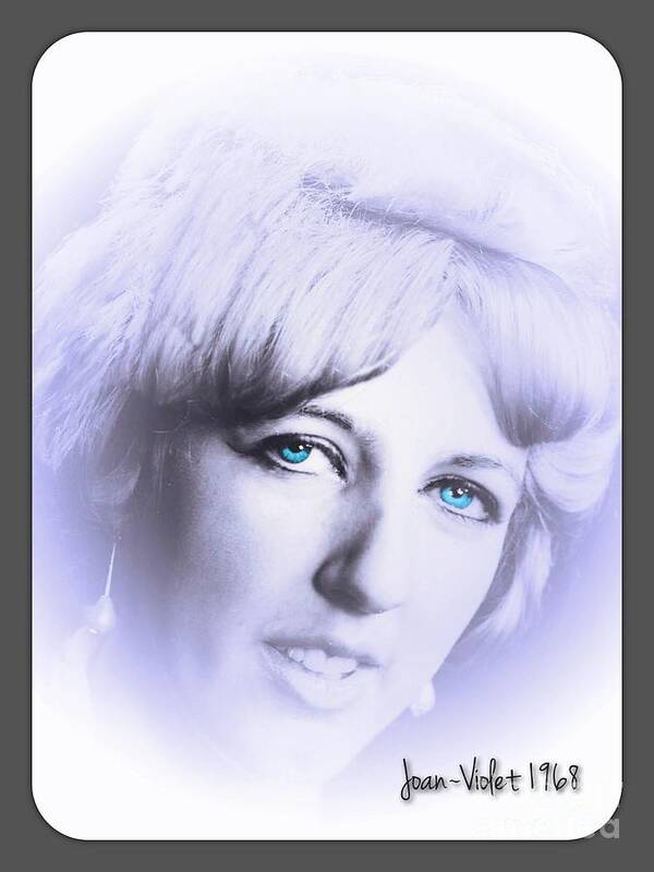 Portrait Art Poster featuring the photograph Turquoise Eyes 3 by Joan-Violet Stretch