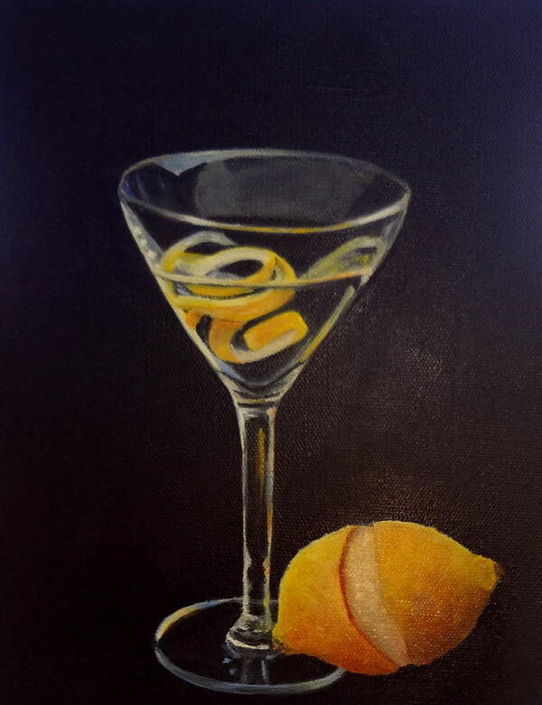 Martini Poster featuring the painting Twisted Too SOLD by Susan Dehlinger