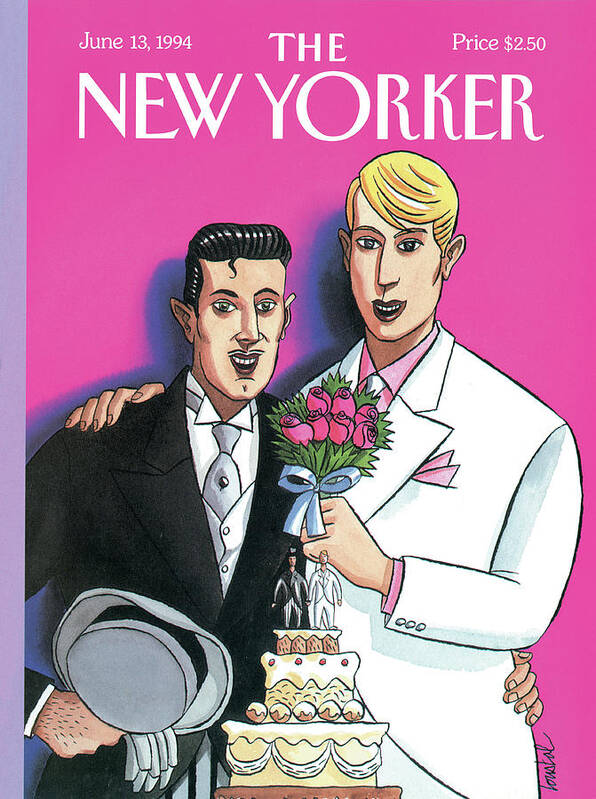 June Poster featuring the painting New Yorker June 13th, 1994 by Jacques de Loustal