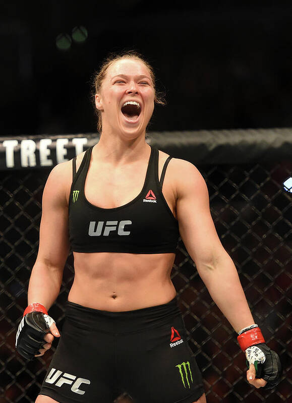 Ronda Rousey Poster featuring the photograph Ufc 184 Rousey V Zingano by Harry How