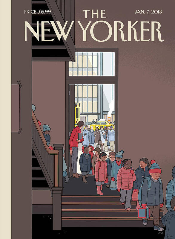 School Poster featuring the painting Threshold by Chris Ware