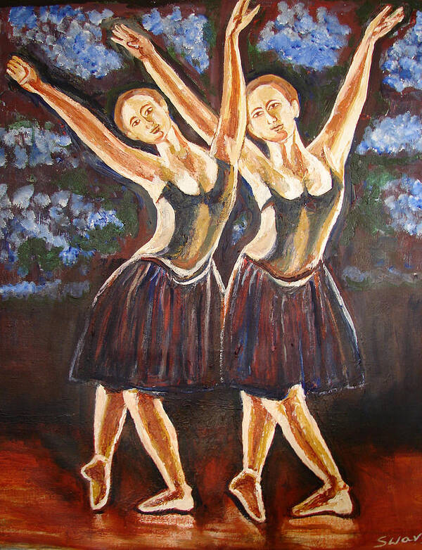 Us Ballet Dances Poster featuring the painting U.s Ballet Dance-12 by Anand Swaroop Manchiraju