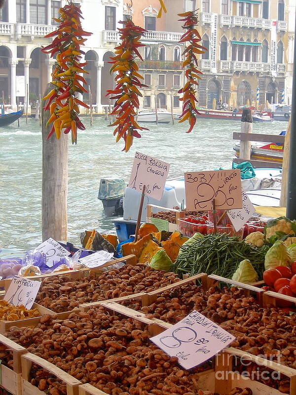 Venice Poster featuring the photograph Venice Market by Suzanne Oesterling