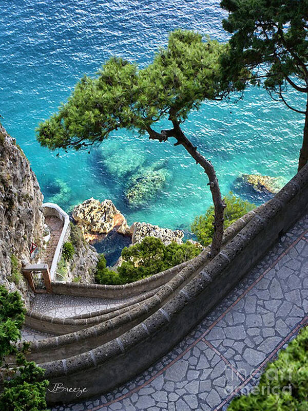 Italy Poster featuring the photograph View from Capri.Italy by Jennie Breeze