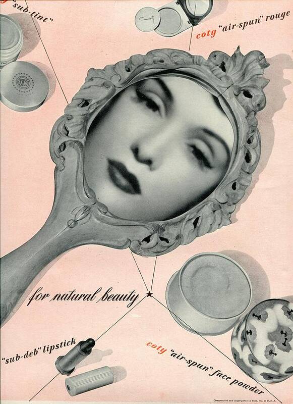 Ad Poster featuring the photograph Vintage Make Up Advert by Georgia Clare