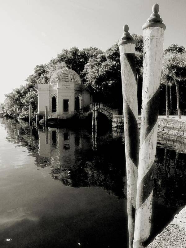 Florida Poster featuring the digital art Vizcaya Posts by Maria Huntley