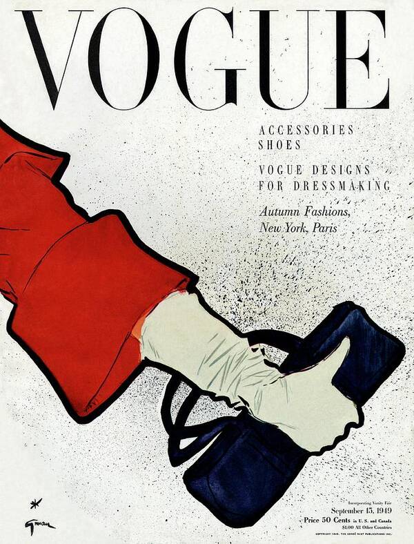 Illustration Poster featuring the photograph Vogue Cover Illustration Of A Woman's Arm Holding by Rene Gruau