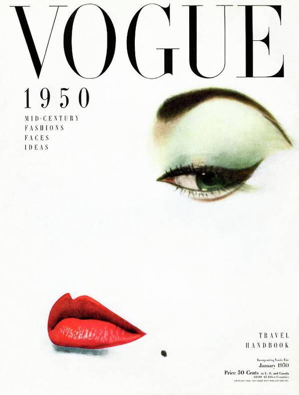 Beauty Poster featuring the photograph Vogue Cover Of Jean Patchett by Erwin Blumenfeld