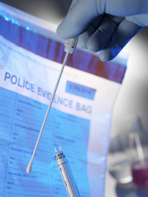 Swab Poster featuring the photograph Forensic Evidence #11 by Tek Image