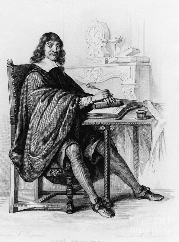 Rene Descartes Poster featuring the photograph Rene Descartes, French Polymath #3 by Science Source