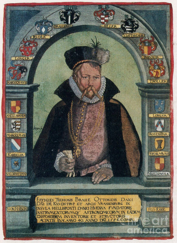 Science Poster featuring the photograph Tycho Brahe, Danish Astronomer #5 by Science Source