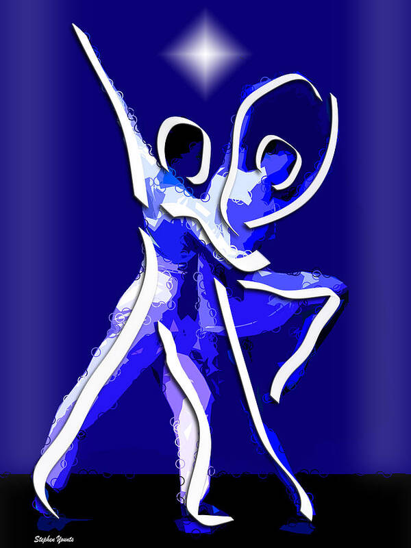 Ballet Poster featuring the digital art Ballet by Stephen Younts