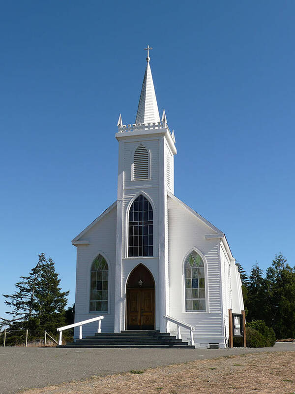 Bodega Bay Poster featuring the photograph Church Near Bodega Bay by Richard Ortolano